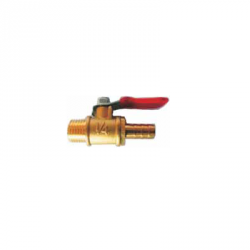 Techno MH-02 Mini Ball Valve, Size 1/4inch, Type Male x Hose