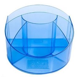 Solo DL 202 Desk Organizer (Amphitheater), Blue Transparent Color