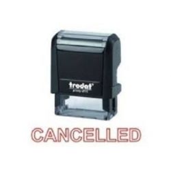 Trodat 221 Cancelled Stamp, Size 38 x 14mm