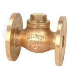 Sant Gun Metal Horizontal Check Valve, Type Flanged Ends, Size 15mm