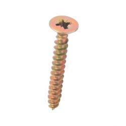 Matlock MTL6351125K Gold-ZP Fibre Board Screw, Diameter 3.5mm, Length 45mm