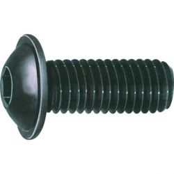 Qualfast QFT6043019W Socket Head Flange Button Screw, Thread Size M5, Grade 10.9, Overall Length 8mm