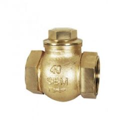 Sant SBM 11 Bronze Horizontal Lift Check Valve No. 5, Size 50, Body Test Pressure 35.15kg/sq cm g, Seat Test Pressure 21.09kg/sq cm g