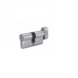 Harrison 356B Brass Cylinder Entrance Door Lock (Both Side Key Operation), Finish SN, Size 60mm, No. of Keys 3, Lever/Pin 5P