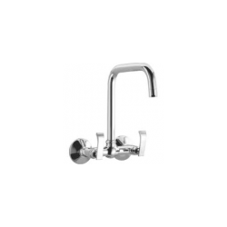 Sink Mixer Wall Mounted with Swivel Spout & Wall Flange