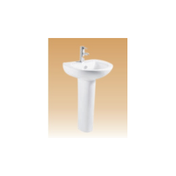 White Pedestal Basin Series - Madonna - 600x415x850 mm