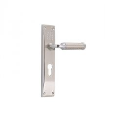 Harrison 01600 Super Saver Handle Set with Computer Key, Design VAT, Finish S/C, Size 250mm, Material Brass, Computer Key Length 200mm