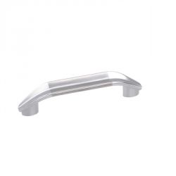 Harrison 0704 Exclusive Cabinet Handle, Design Zara, Finish SN(MATT), Size 4inch, Material White Metal