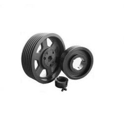 Rahi Taper Lock Dual Duty Pulley A/SPA Section, Outer Diameter 123.5mm, TLB Size 2012, PCD 118mm