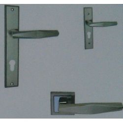 Archis Mortice Handle Eco Set with Knob & Dimple Key Cylinder(60 KA-DK)-SN-SPA-153