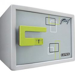 Godrej SEMCC1017047 Home Safe, Model Ceres Coffer V1 Grey, Weight 20kg, Size 255 x 360 x 340mm