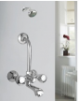 Wall Mixer with Bend For Overhead Shower System 