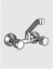 Sink Mixer Wall Mounted with Casted Swivel Spout & Wall Flange 