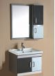 Elegant Casa SS-010 Bathroom Cabinet, Main Cabinet Size 600 x 460 x 460mm, Mirror Size 750 x 500mm, Side Cabinet 750 x 250 x 120mm, Material Stainless Steel