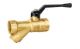 Sant FBV 4 Forged Brass Ball Valve with - Y Strainer, Size 15, Body Test Pressure 40kg/sq cm g Hyd.