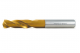 Swiss Tech SWT1252025A TiN Coated Stub Drill, Point Angle 135deg, Helix Angle Normal, Diameter 2.50mm