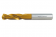Swiss Tech SWT1252032A TiN Coated Stub Drill, Point Angle 135deg, Helix Angle Normal, Diameter 3.20mm