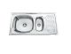 Kohinoor Kitchen Sink, Shape SBMB 2, Overall Size 32 x 20 x 8inch, Series Petunia