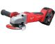 Milwaukee M18CAG115X-502C Brushless Angle Grinder with Charger, Size 115mm, Voltage 18V