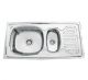 Jim Kitchen Sink, Shape SBMB 5, Overall Size 45 x 20 x 8inch, Bowl Size 20 x 16inch