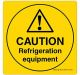 Safety Sign Store CW416-210AL-01 Caution: Refrigeration Equipment Sign Board