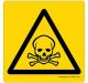 Safety Sign Store CW439-105AL-01 Toxic-Graphic Sign Board