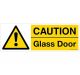 Safety Sign Store CW604-2159AL-01 Caution: Glass Door Sign Board