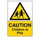 Safety Sign Store CW605-A2V-01 Caution: Children At Play Sign Board