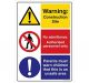Safety Sign Store CW713-A3V-01 Warning: Construction Site Sign Board