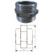 GOFFER STEEL Hex Nut, Size 1.25inch