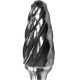 Totem Carbide Rotary Burr, Size TB3L2, Shank Length 5inch, Series Aluma