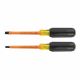 Groz SCDR/PA/FL6/PH2/150/I Insulated 2 in 1 Acetate Screwdriver, Size FL6 x PH2 x 150mm, Hardened 54 - 58HRC