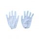 Samarth Cotton Double Hosiery Hand Gloves, Color White