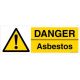 Safety Sign Store CW205-2159PC-01 Danger: Asbestos Sign Board