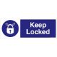 Safety Sign Store FS608-2159AL-01 Keep Locked Sign Board
