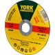 York YRK2304670K A60TBF Inox Cutting Disc, Size (Diameter x Thickness x Bore) 125 x 1.6 x 22.23mm