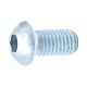 Qualfast QFT6044100X Socket Button Head Screw BZP, Thread Size M4, Grade 10.9, Overall Length 6mm