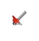 Perfect Tools Industries 135-A Corner Bit, Wood Size 15 x 7mm, Dia 39.7mm, Shank 8mm