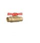 Sant FBV 3 Forged Brass Ball Valve with - T Handle, Size 15, Body Test Pressure 40kg/sq cm g Hyd.