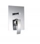 Hindaware F460016 Single Lever Hi-Flow Divertor With Wall Flange And Knob, Finsih Chrome
