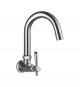 Hindware F110021 Sink Cock With Normal Swivel Spout, Finsih Chrome