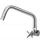Hindware F120026 Sink Cock With Extended Swivel Spout, Finsih Chrome