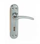 Harrison 21600 Economy Series Mortice Handle Set with Computer Key, Design Oval, Lock Type KY, Finish BCP, Size 65mm, No. of Keys 3, Lever/Pin 6L, Material Iron, Computer Key Length 200mm