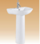 White Pedestal Basin Series - Milano - 530x450x900 mm