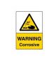 Safety Sign Store CW107-A4V-01 Warning: Corrosive Sign Board