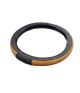 V-Grip Steering Cover Black & Wooden Skoda -Yetti, Color Black Wooden, Material PU/PVC