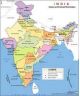 Asian Maps of India, Gloss, Size 70 x 100cm